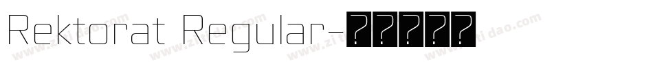 Rektorat Regular字体转换